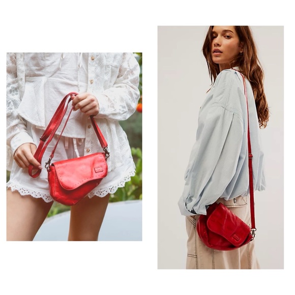 NWT Bed Stu Priscilla Crossbody Belt Bag Clutch Indie Red DD Retail $198 - Picture 15 of 15